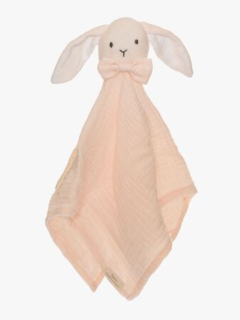 Teddykompaniet Diinglisar  Kanin Snuttefilt Muslin, Babyrosa