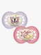 MAM Orginal Night Nappar Silikon 2-Pack 6-16m, Rosa