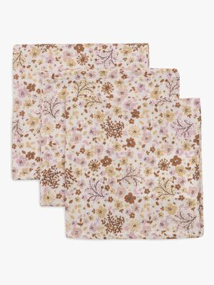 Jollein Tvättlappar 3-Pack, Flower Fairies