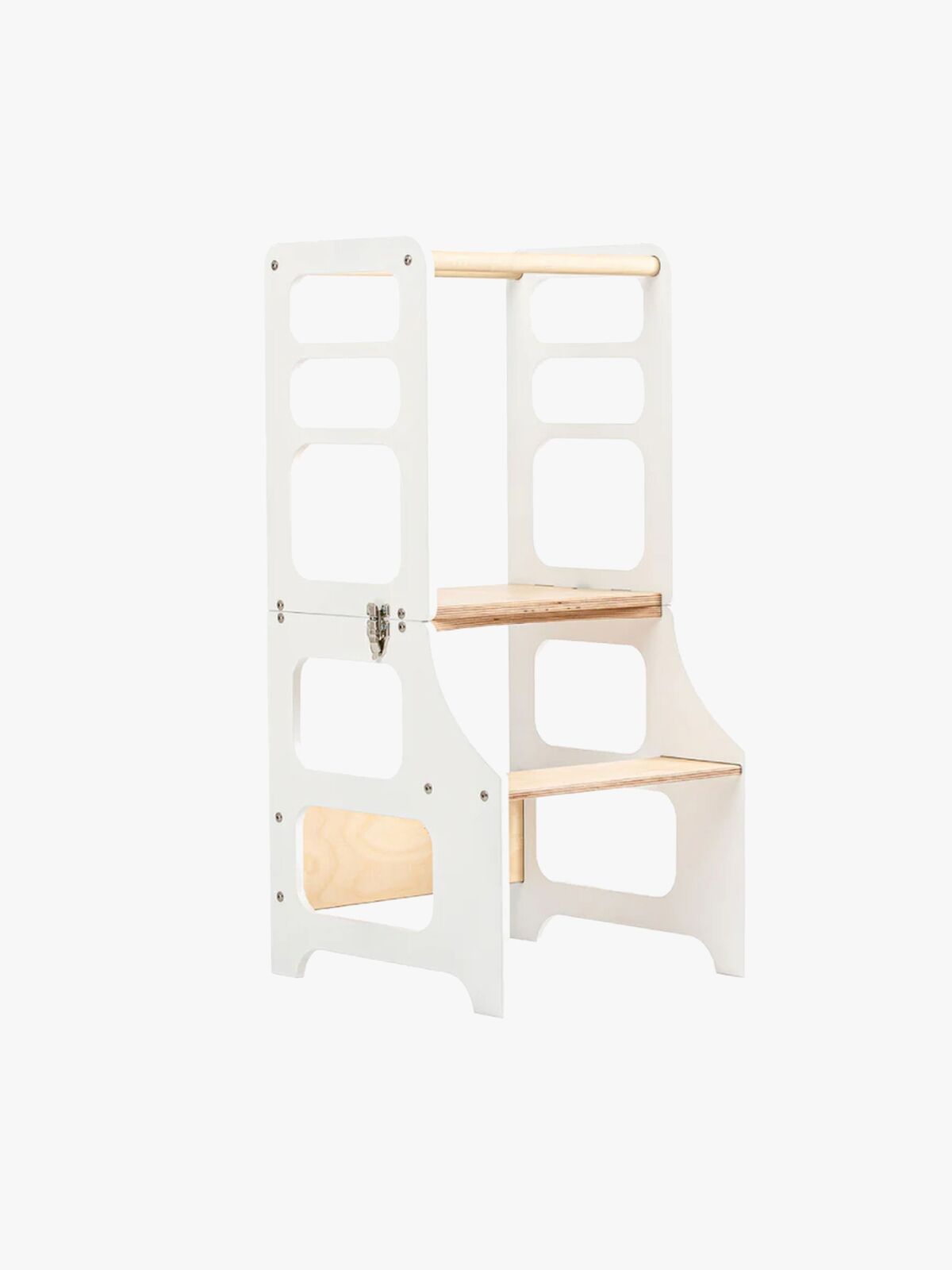 Duck Woodworks Fällbar Hjälpa Till Pall, Vit