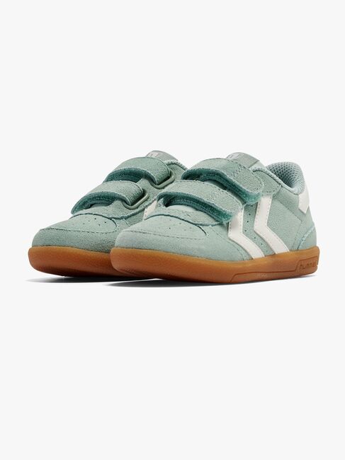 Hummel Victory Suede II Infant Sneakers, Frosty Green