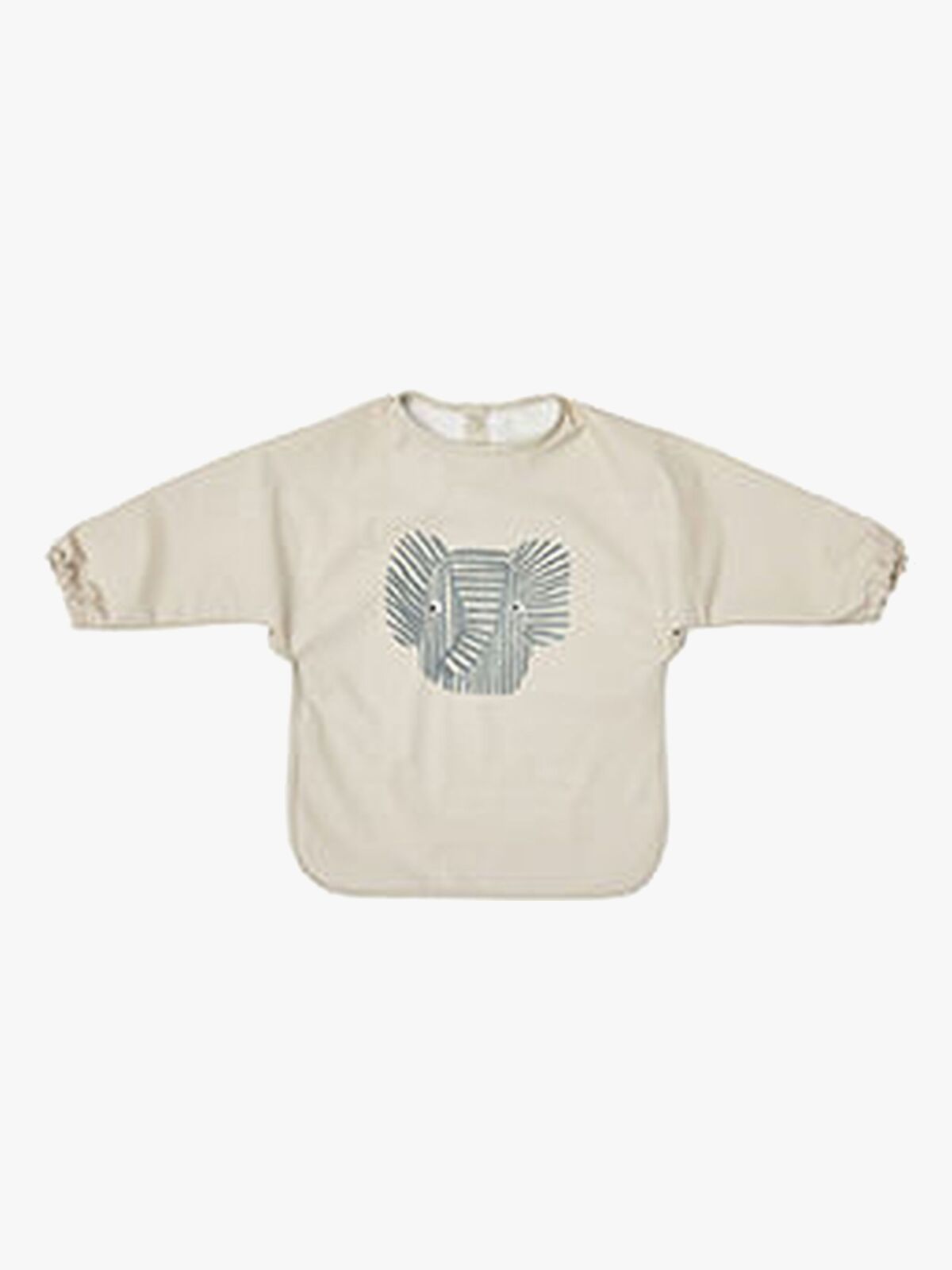 OYOY Erik Elefant  Långärmad Haklapp, Beige