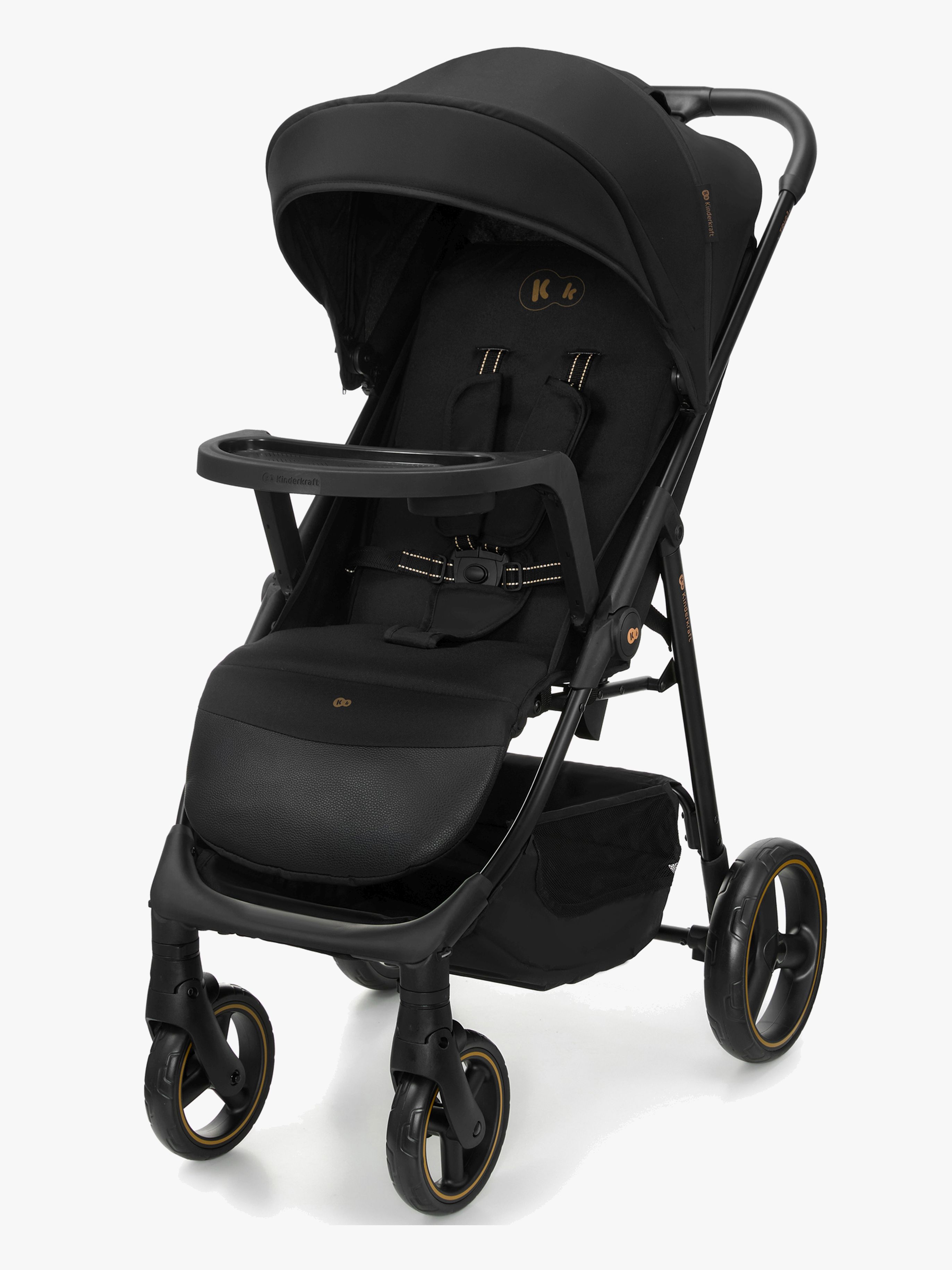 Kinderkraft Trig 3 Sulky med Bricka, Onyx Black