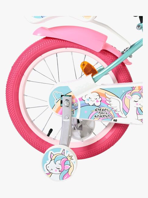 Volare Unicorn Cykel 16 Tum, Grön