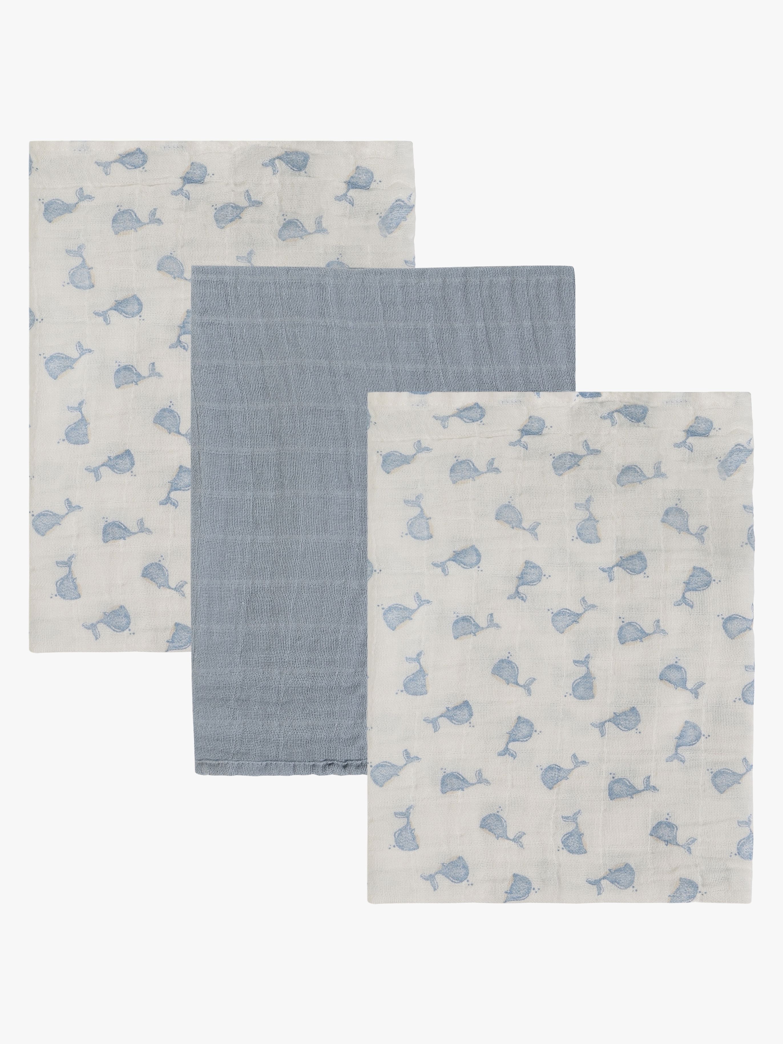 Pippi Muslinfilt 3-Pack, Ashley Blue