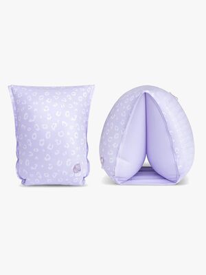 Swim Essentials Armpuffar, Lila Leopard