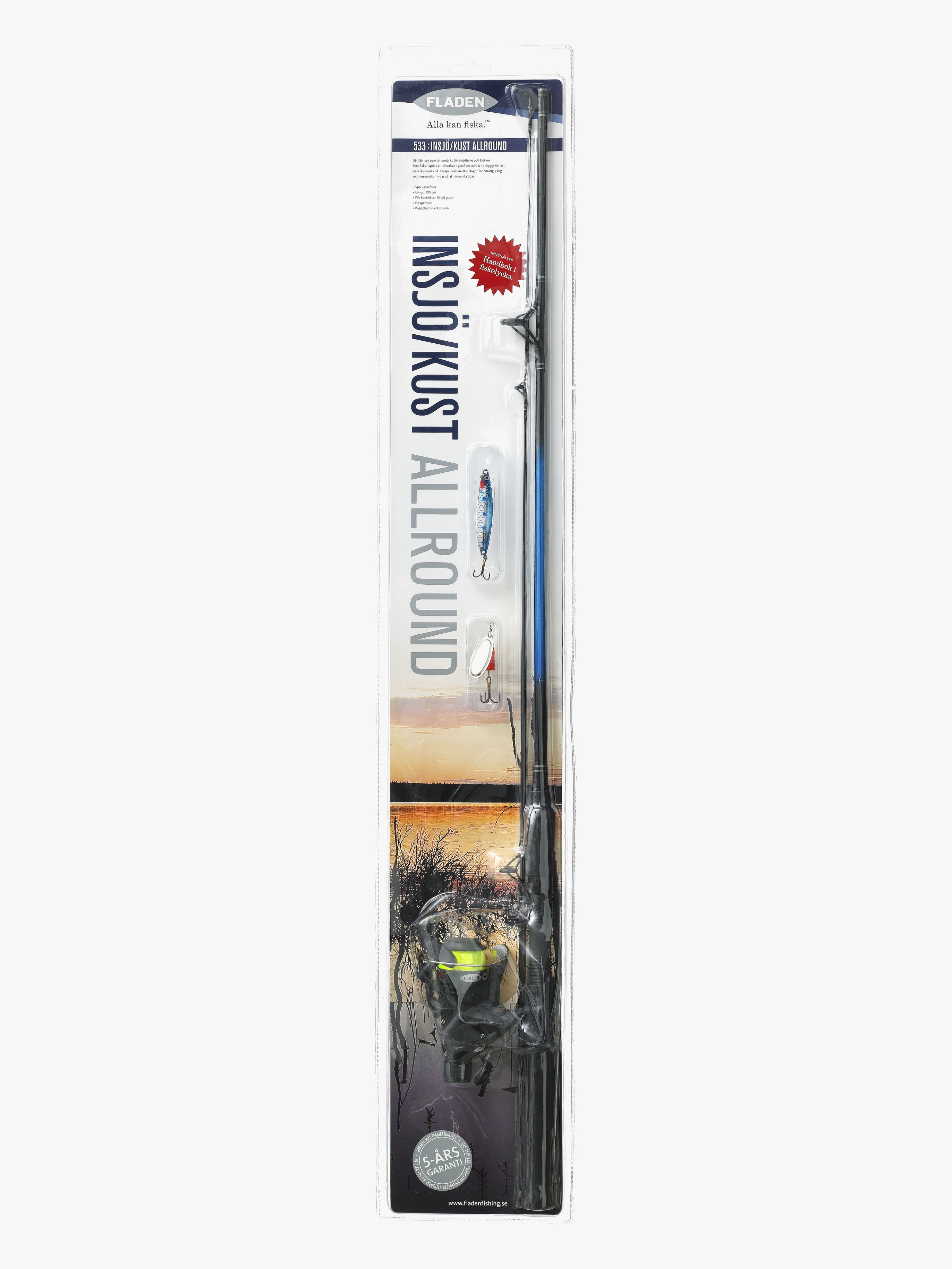 Fladen Insjö/Kust Allround Haspel -Cobra 030 Fiskespö 10-30g Spinnare