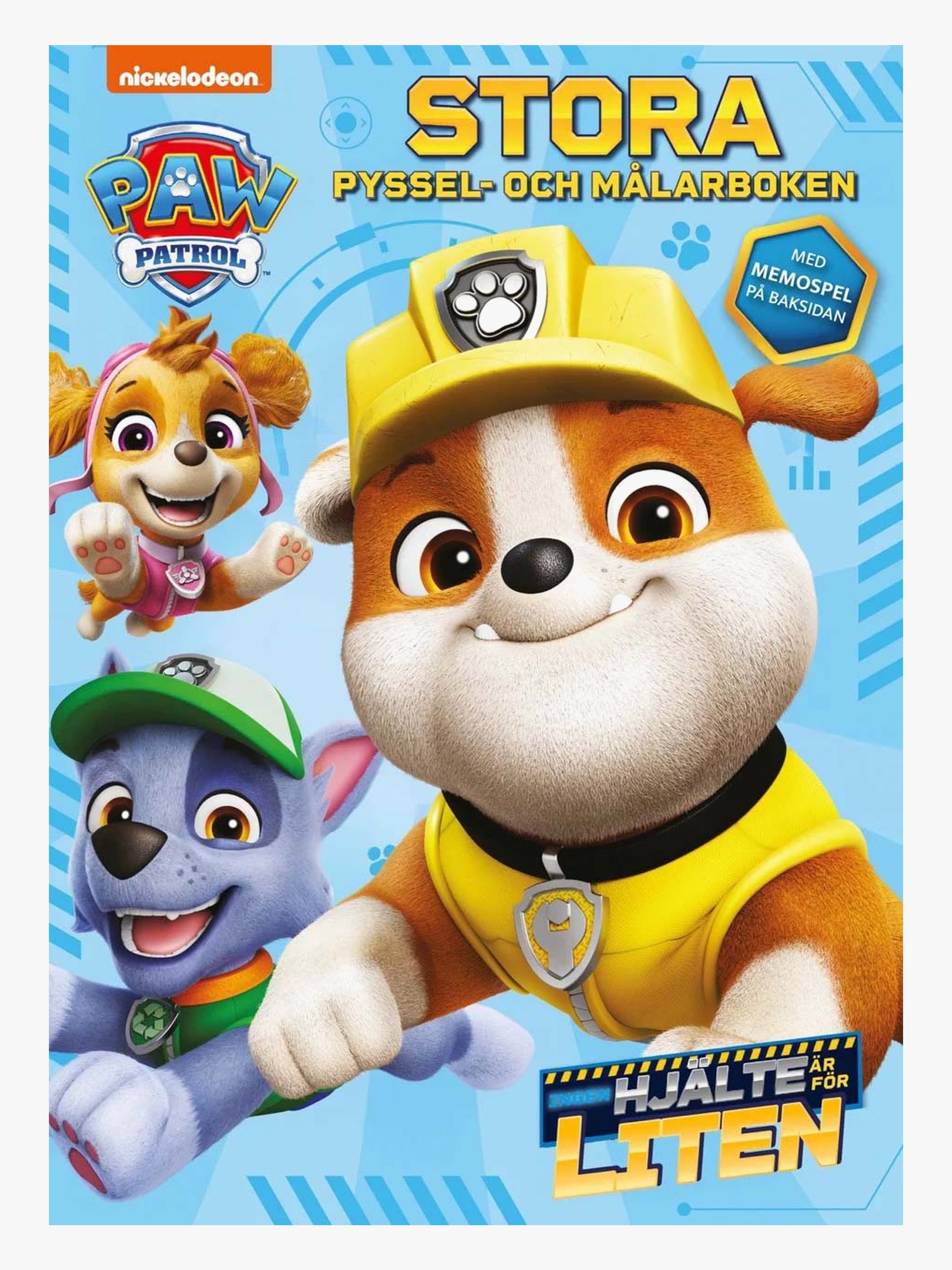 Paw Patrol Stora Pyssel-& Målarbok Ingen hjälte är för liten