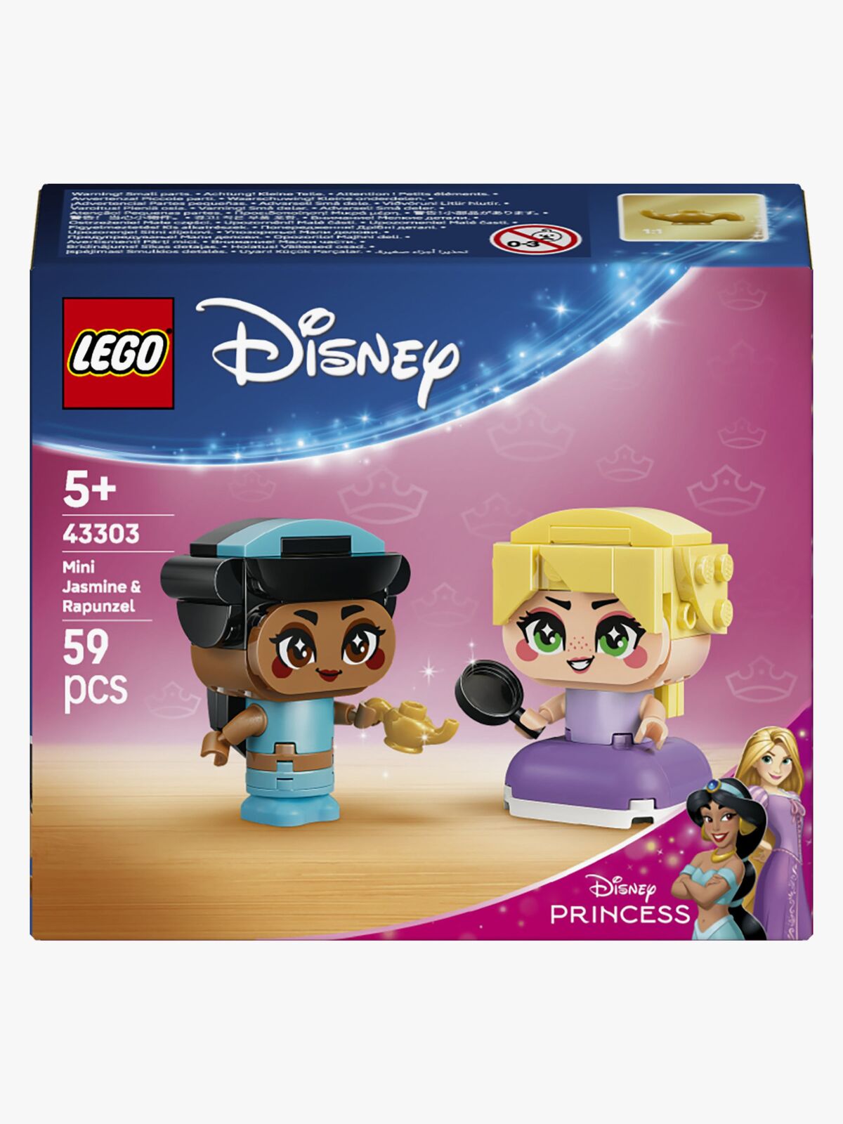 LEGO Disney Princess 43303 Jasmine och Rapunzel i miniformat
