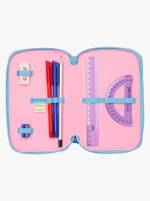 Disney Stitch  Fyllt Trippelpennfodral 37 Delar, Bright