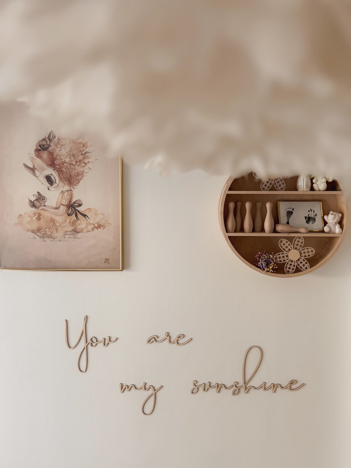 lis wycina You Are My Sunshine Väggdekoration