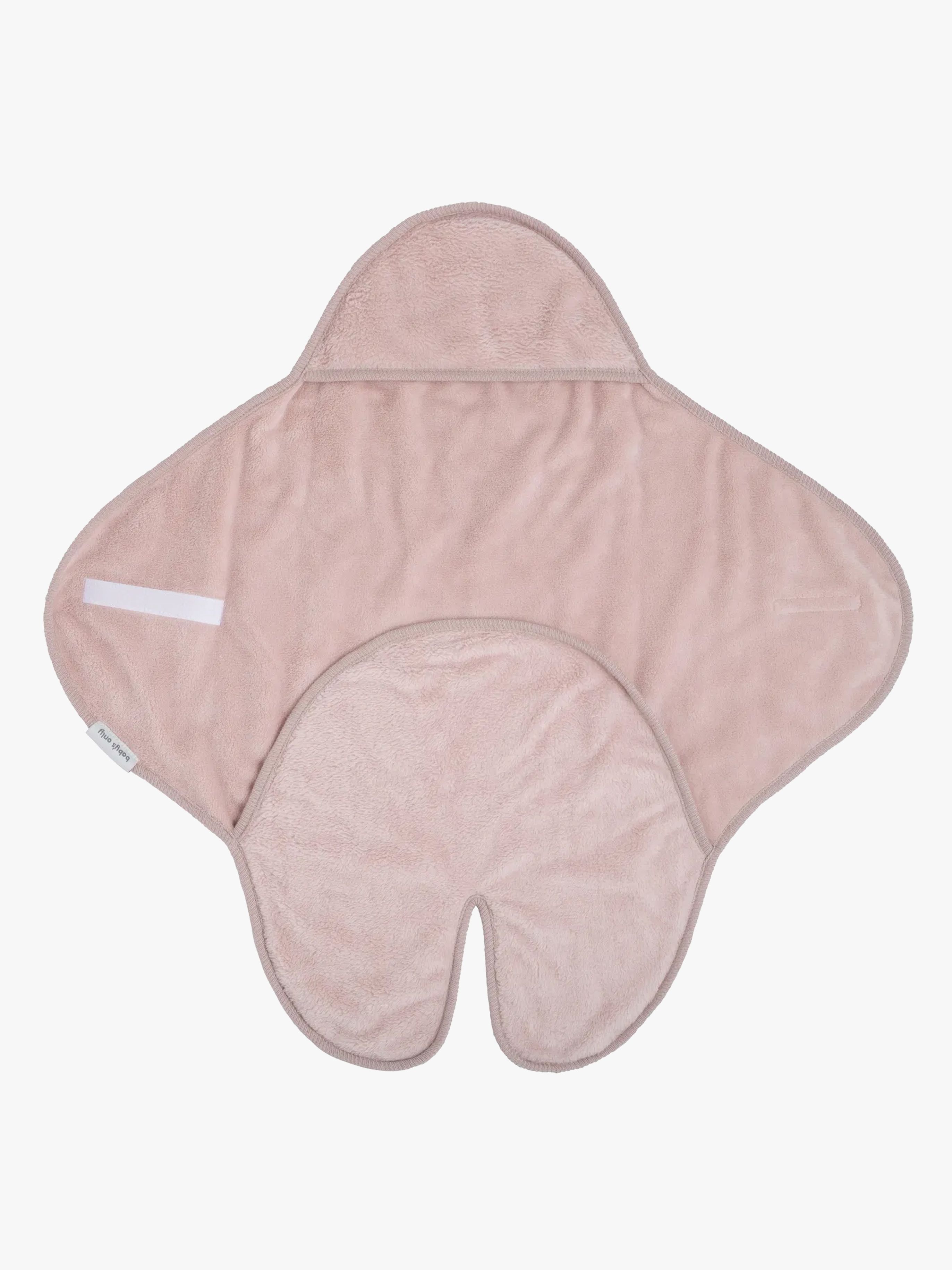 Baby's Only Hooded Baby Filt med Fötter Cozy, Old Pink
