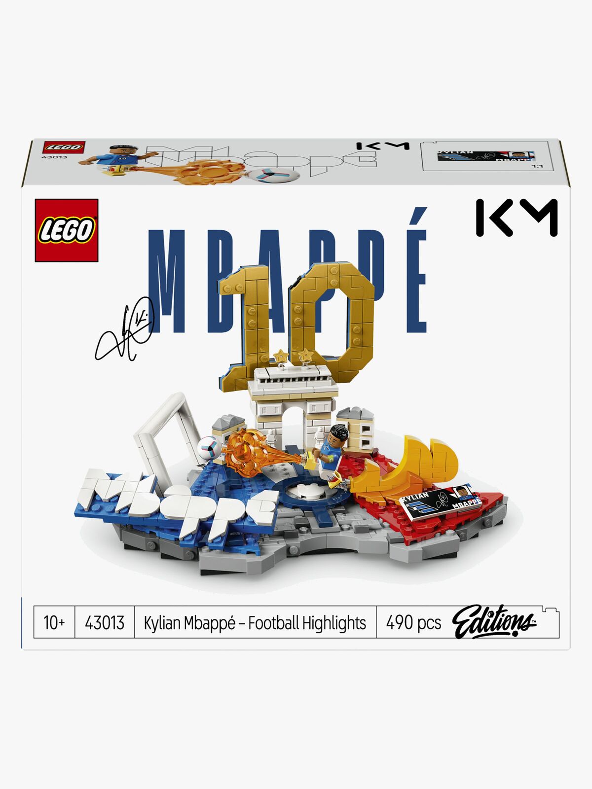 LEGO Editions Football 43013 Kylian Mbappé – fotbollshöjdpunkter