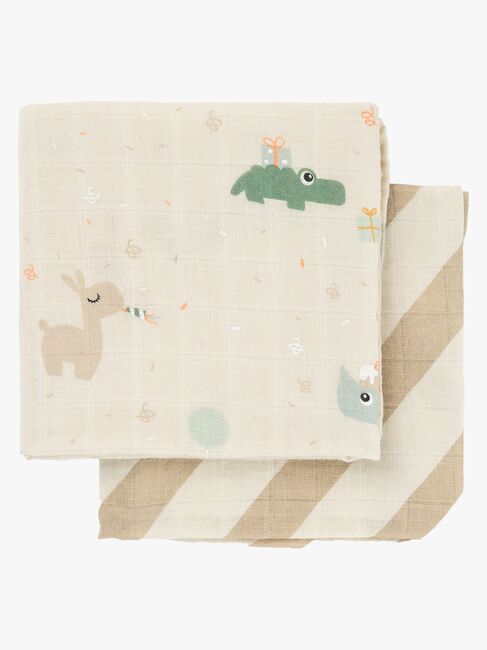 Done By Deer Celebration Muslinfilt 2-Pack, Sand