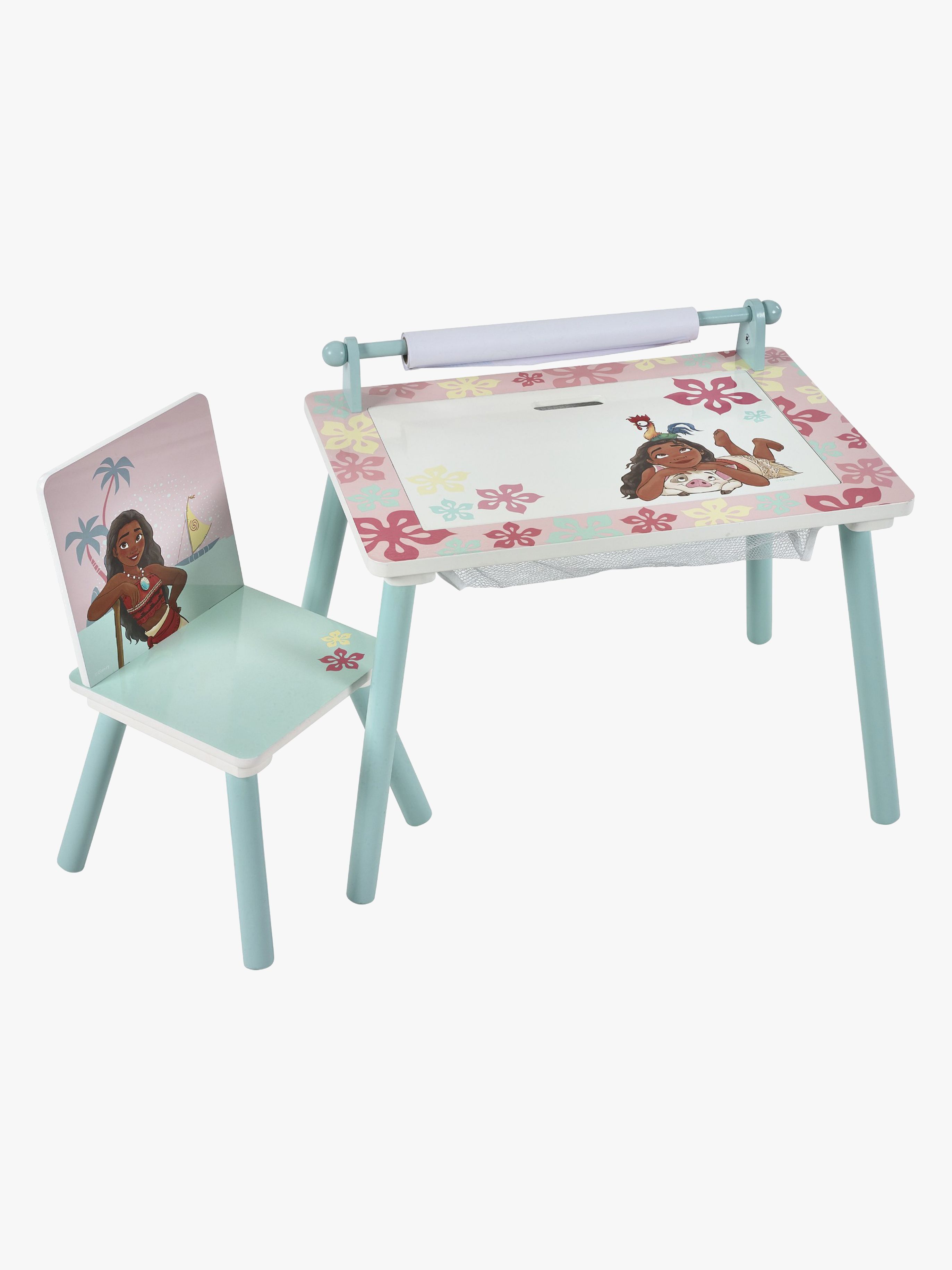 Disney Vaiana Skrivbord med Stol, Blå