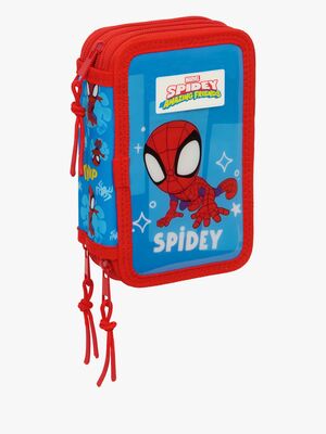 Spidey And His Amazing Friends  Fyllt Trippelpennfodral 37 Delar, Blå