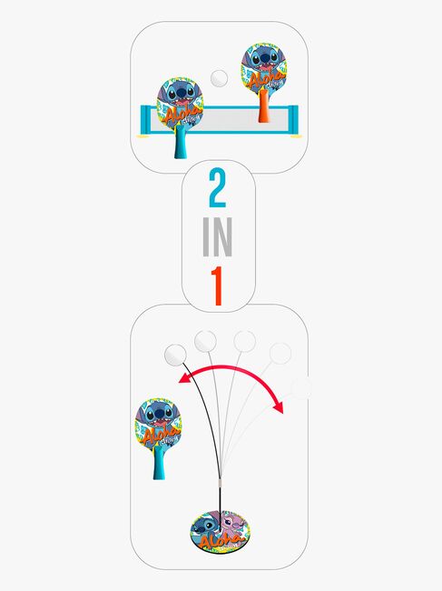 Disney Stitch 2-i-1 Bordtennisset