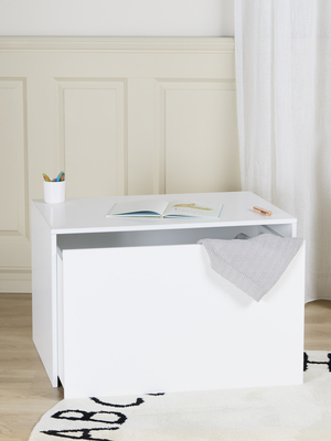 Alice & Fox POPPY Skrivbord med leksaksförvaring, White