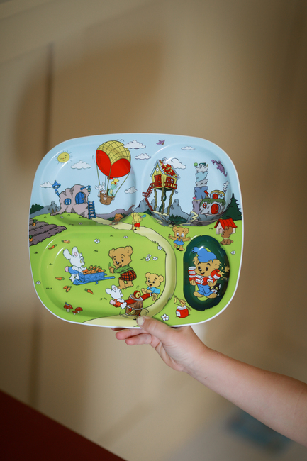 Bamse Motiv Delad Tallrik