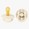 BIBS Studio Colour Napp 2-Pack Latex Stl 2 Rund, Pin/Ivory Vanilla Mix