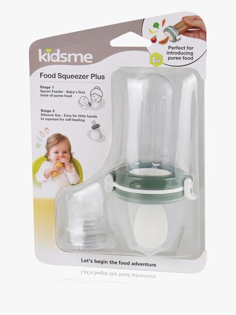 Kidsme Food Squeezer med sked, Grey