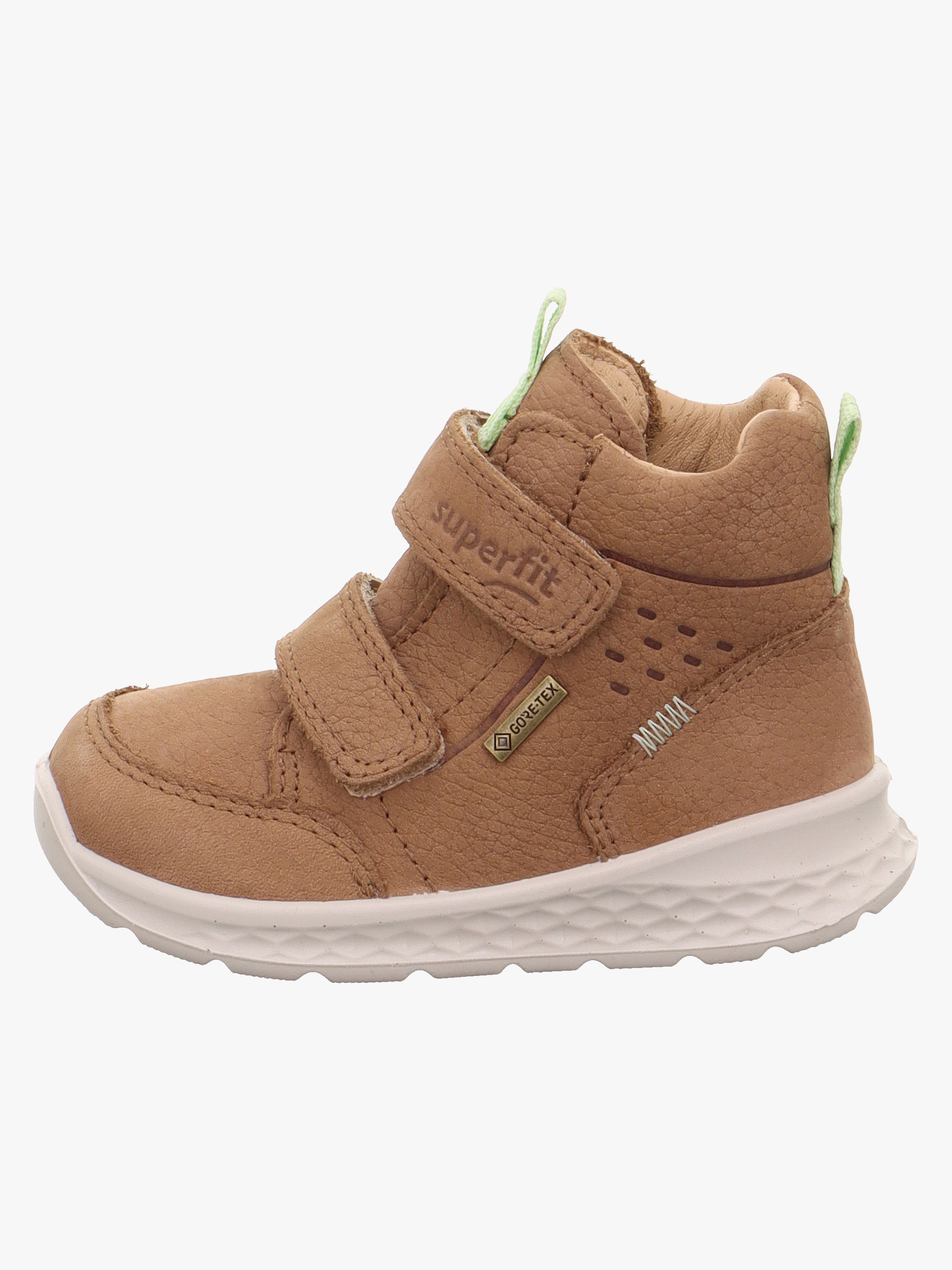 Superfit Breeze Mid GTX Sneakers, Brown/Light Green, 29
