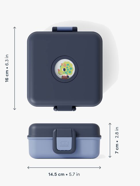 Monbento Snacky Bento Matlåda, Blue infinity
