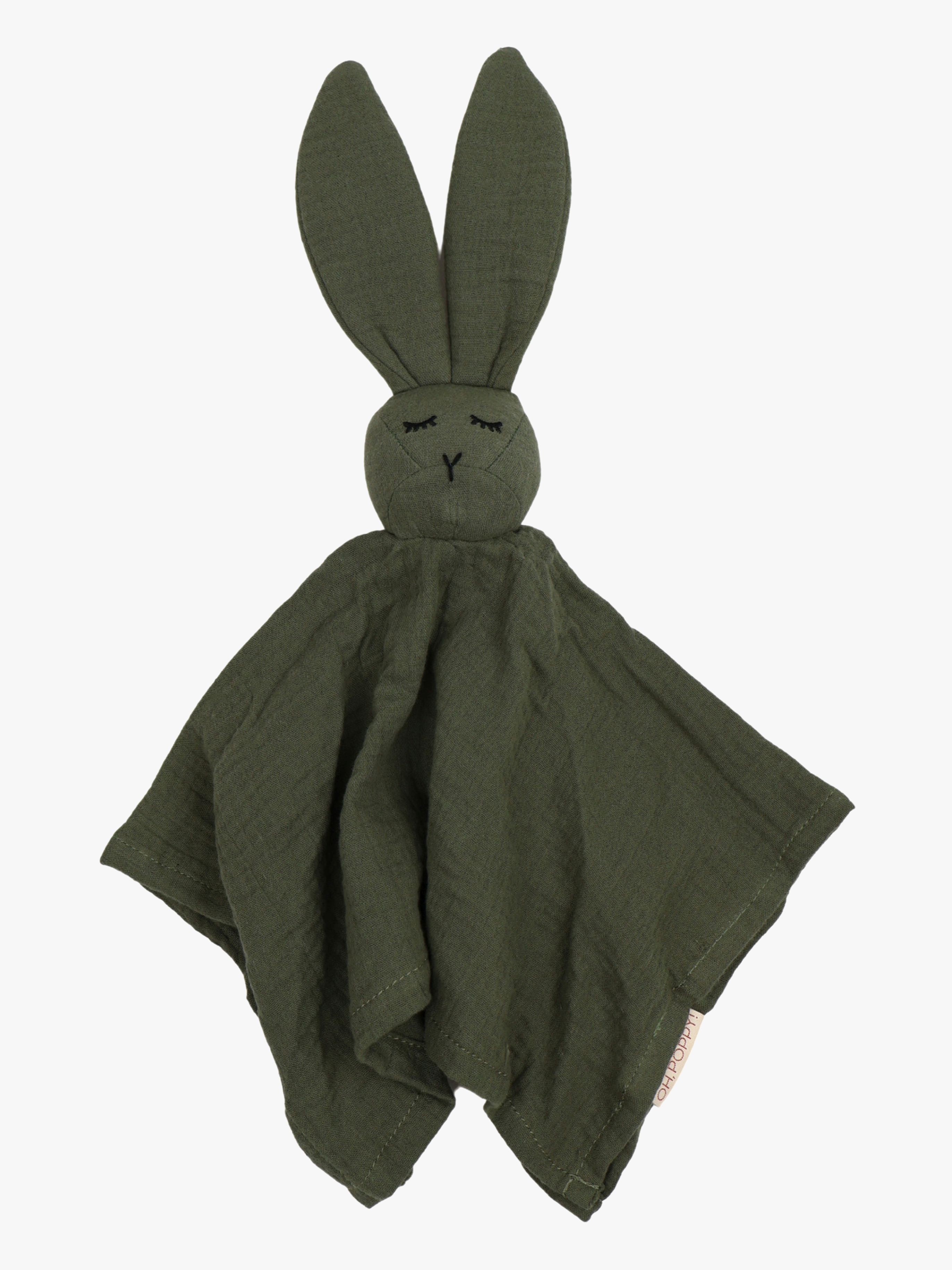 Oh, Poppy! Leia Kanin Snuttefilt Muslin, Linen Green