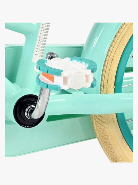 Volare Excellent Cykel med Korg 14 Tum, Grön