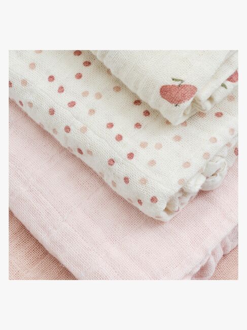 Pippi Muslinfilt 8-Pack, Rose Dust