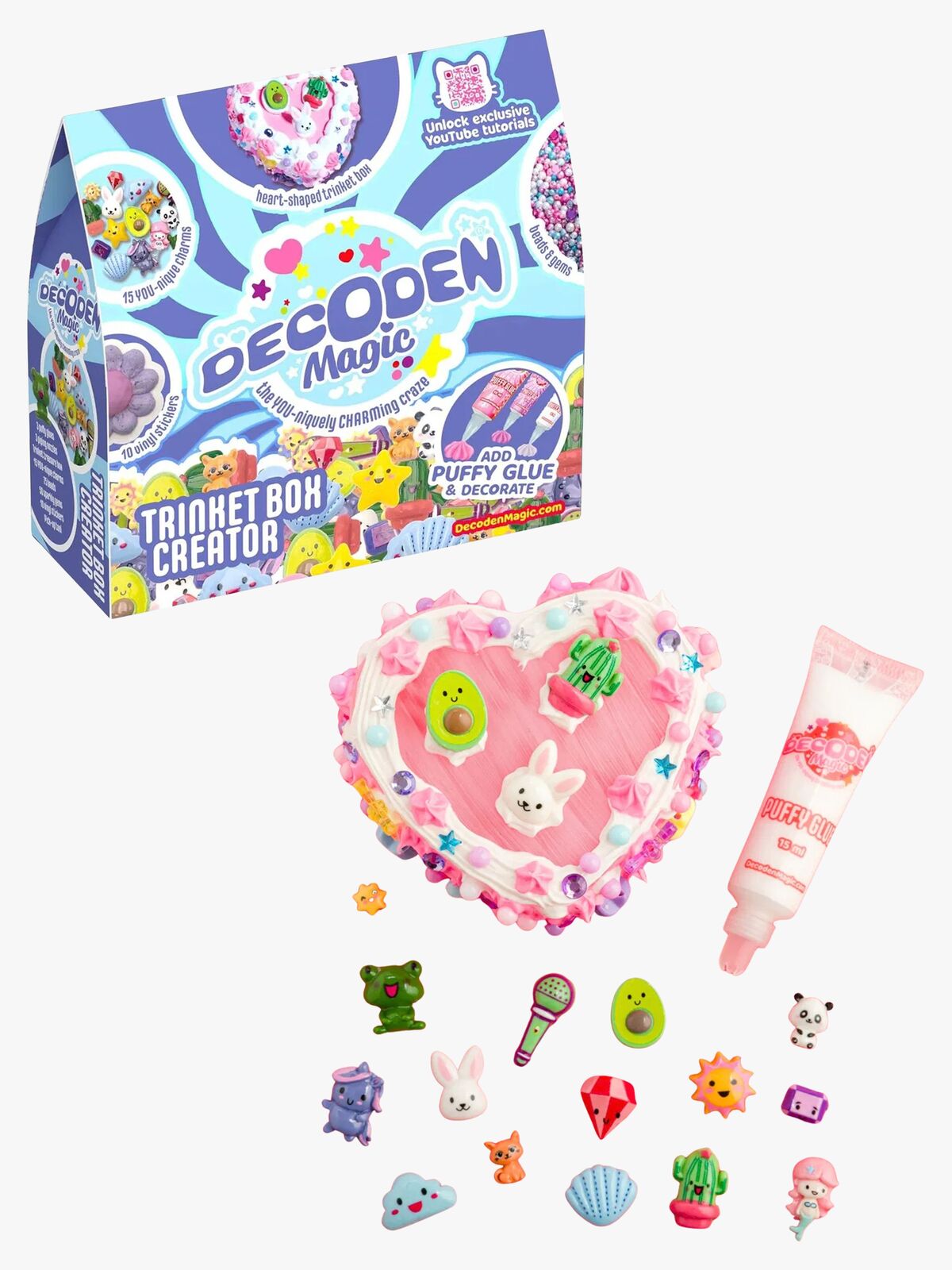 Decoden Magic Classic Pysselset Hjärtformad Ask