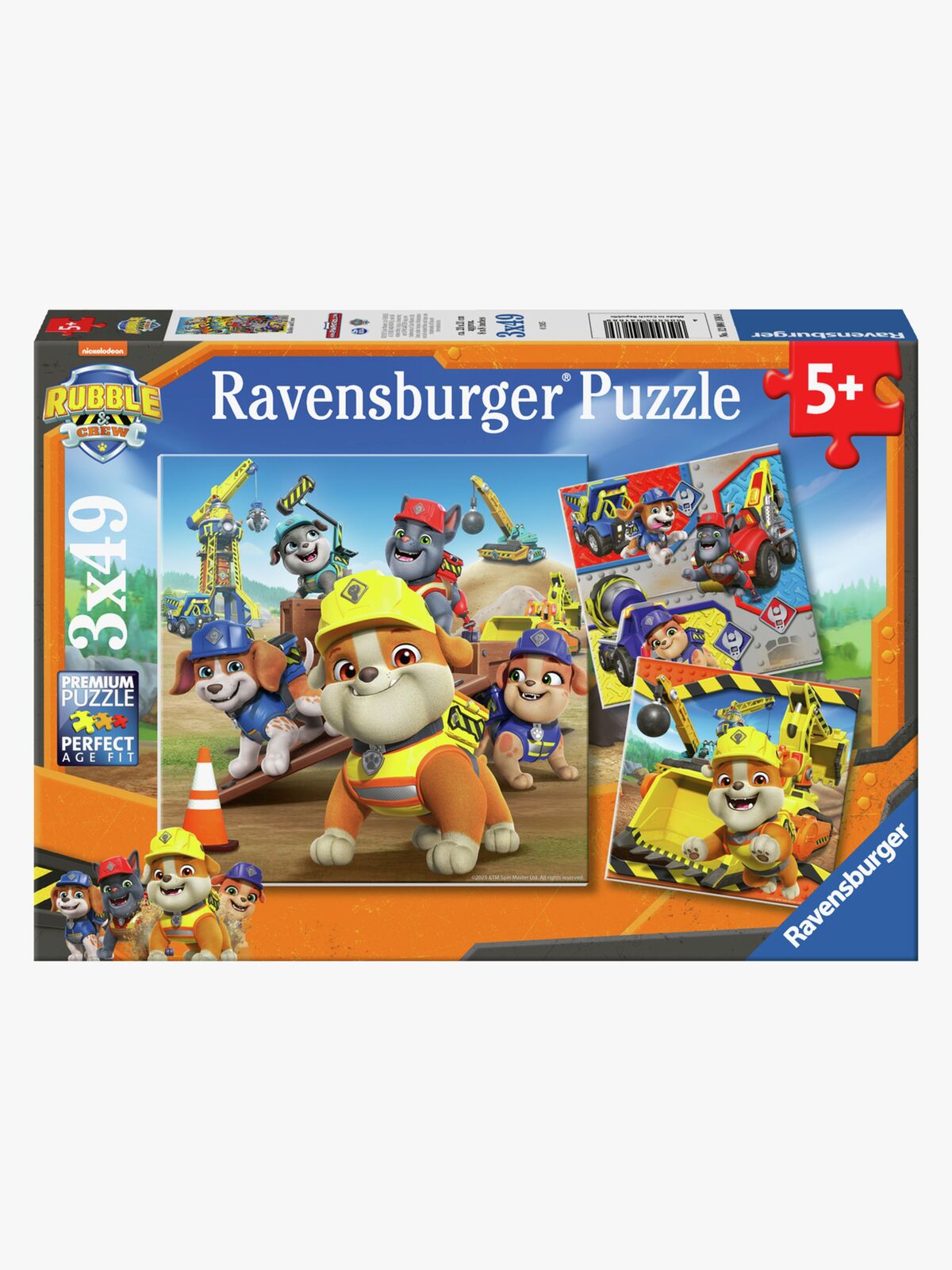 Ravensburger Rubble & Crew Arbetsfordon Pussel 3x49 Bitar