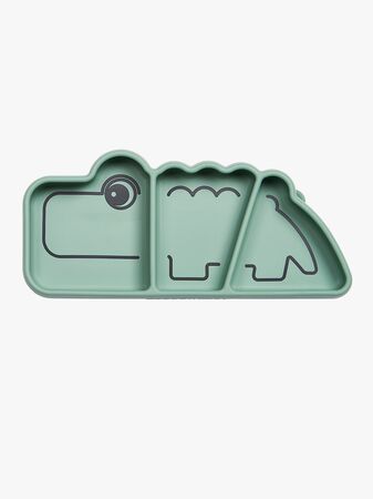 Done By Deer Stick & Stay Tallrik Snacks Croco, Green