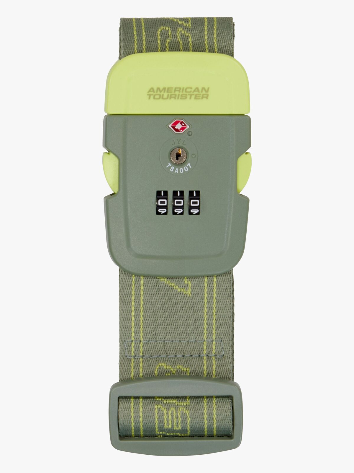 American Tourister TSA Bagagerem, Olive/Lime