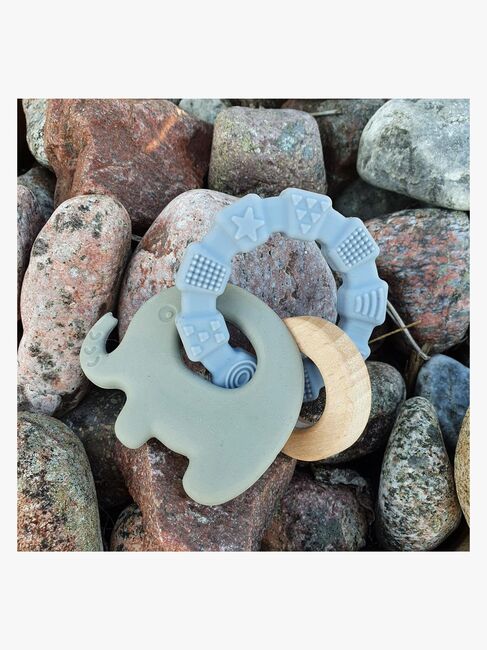 Summerville Organic Bitleksak Elefant, Grön