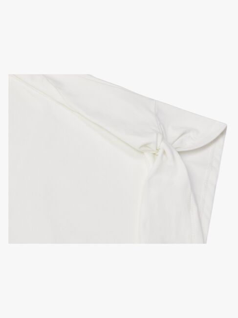 Hyperfied Jersey Knot Logo Top, Snow White
