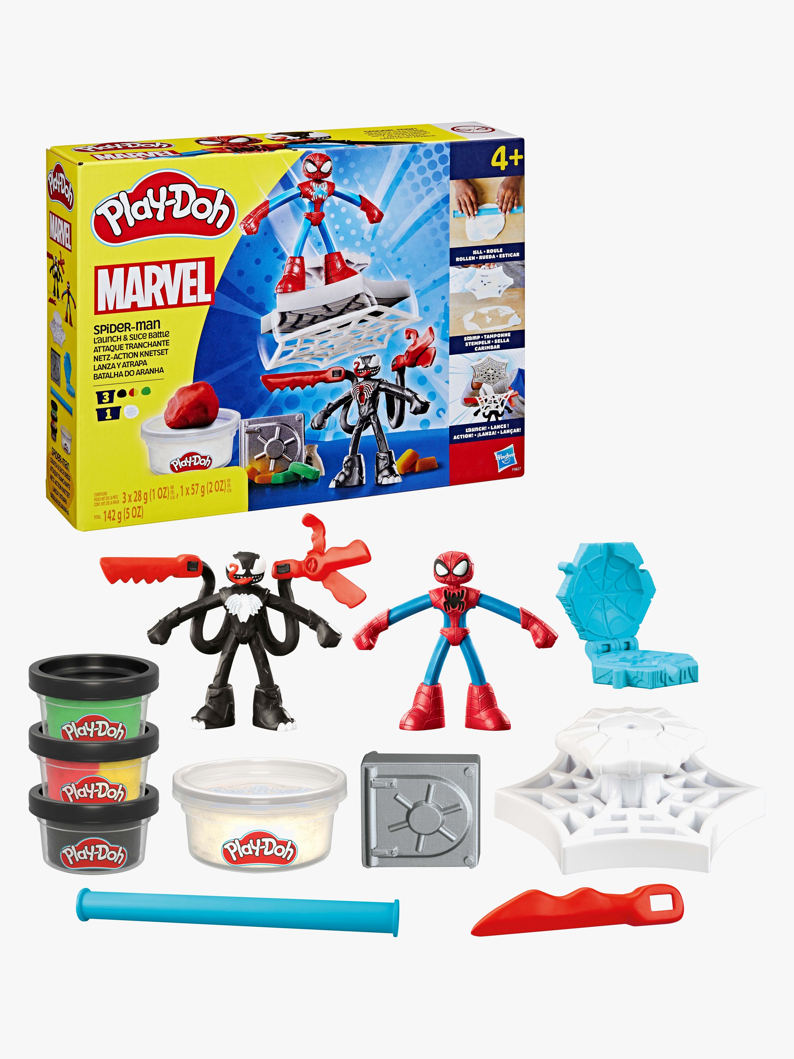 Play-Doh Spider-Man Launch And Slice Battle Lekset