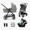 Kinderkraft 3-i-1 NEWLY Kombivagn Travelsystem, Moonlight Grey