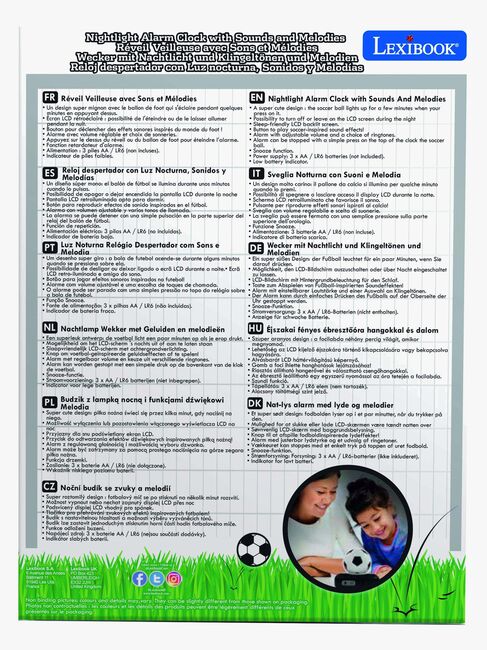 Lexibook Fotboll Väckarklocka