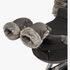 Tinkafu Barnvagnsvantar, Grey Faux Fur