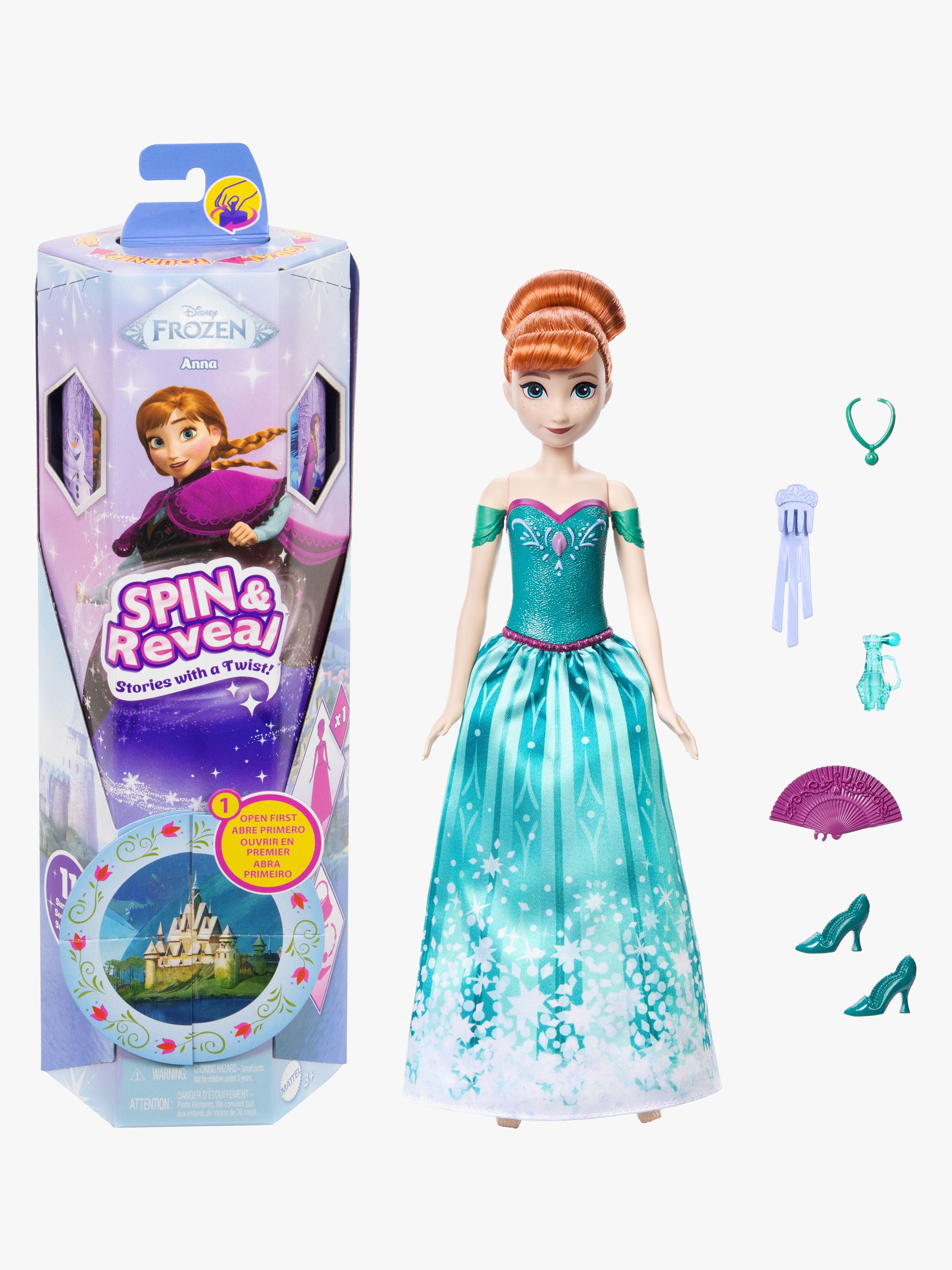 Disney Frozen Spin &  Reveal Docka Anna