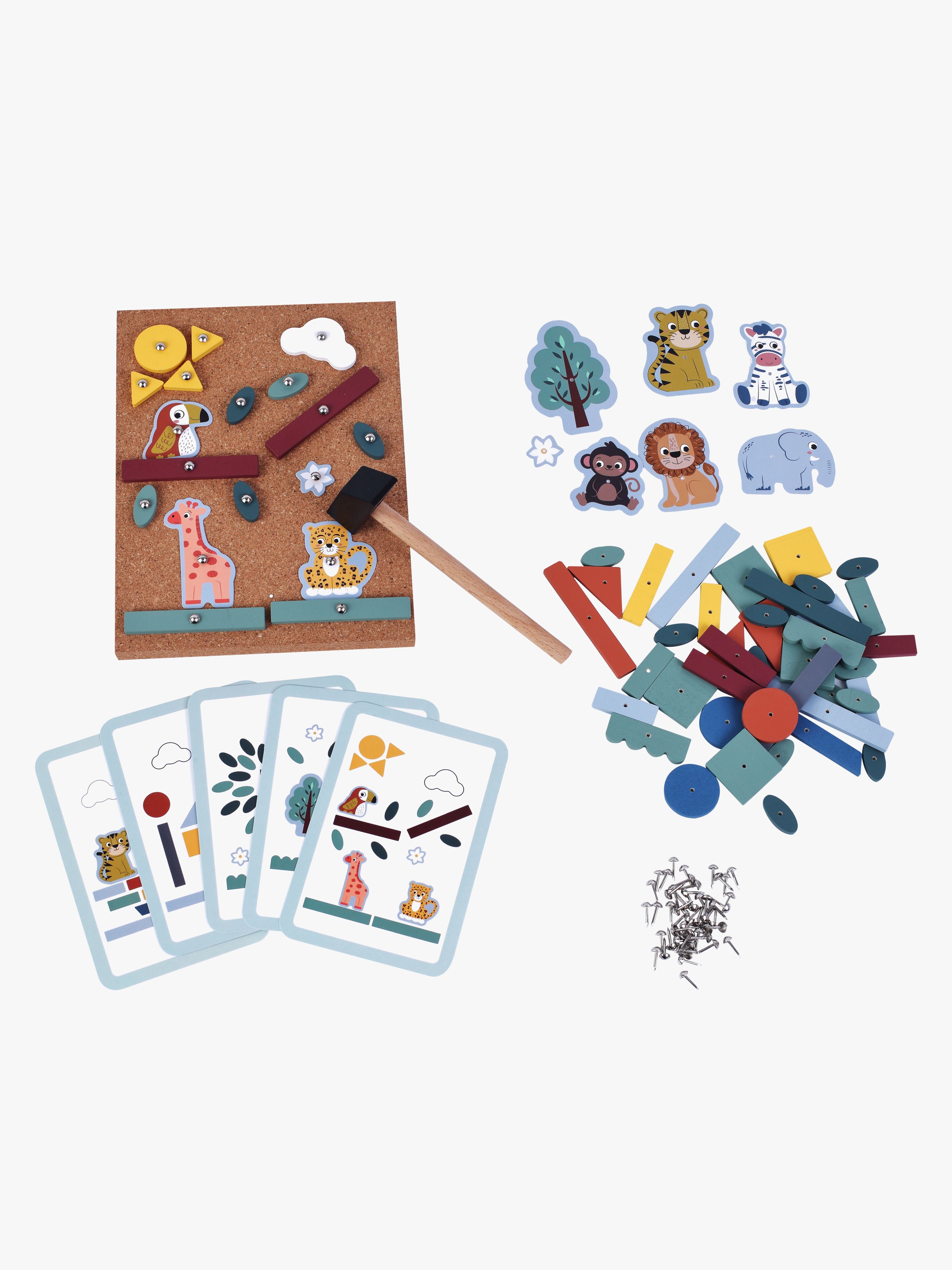 Kinder and Kids Hammare Och Spik Spel Djungeln