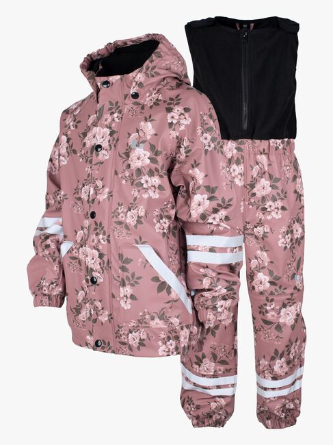 Lindberg Lekhyttan Fodrat Regnställ, Rose/Brown