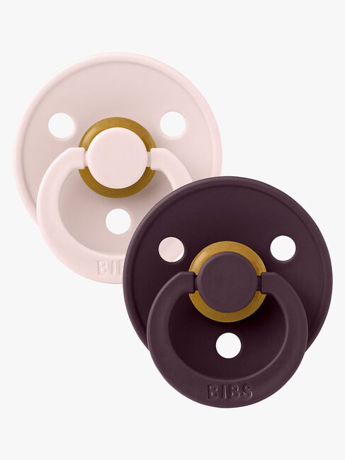 BIBS Colour Napp 2-Pack Stl 1, Petal/Plum