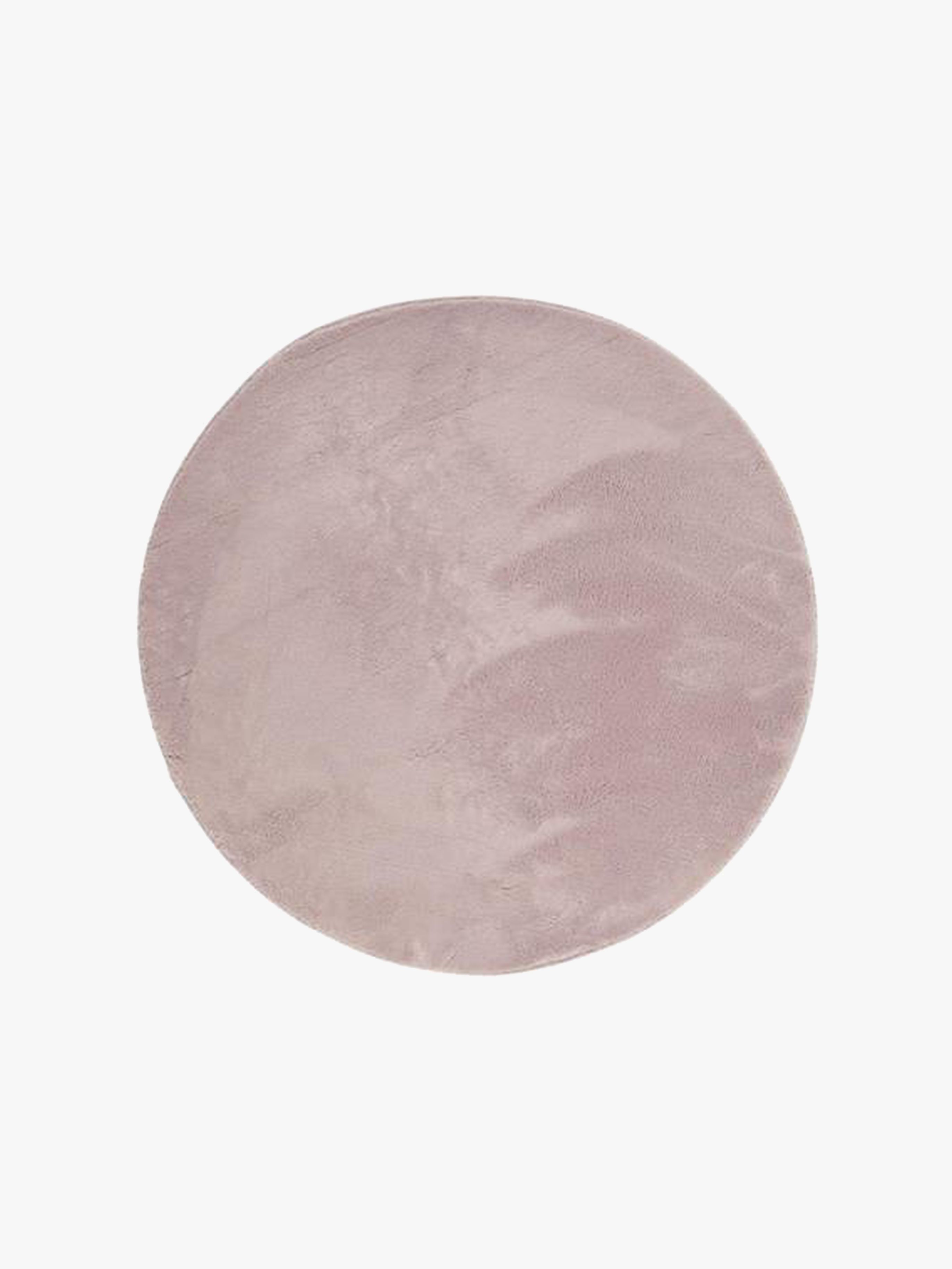 KMCarpets Barnmatta Rund 120, Soft Dusty Pink, Barnrum