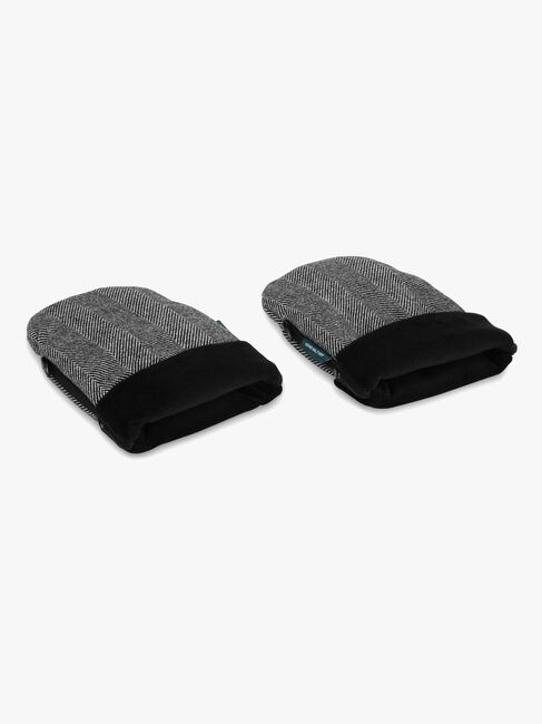 KONG.WALTHER Østerbro Tweed Barnvagnsvantar, Black