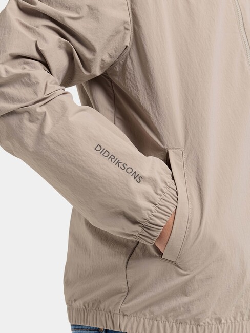 Didriksons Jasper Vindtät Friluftsjacka, Beach beige