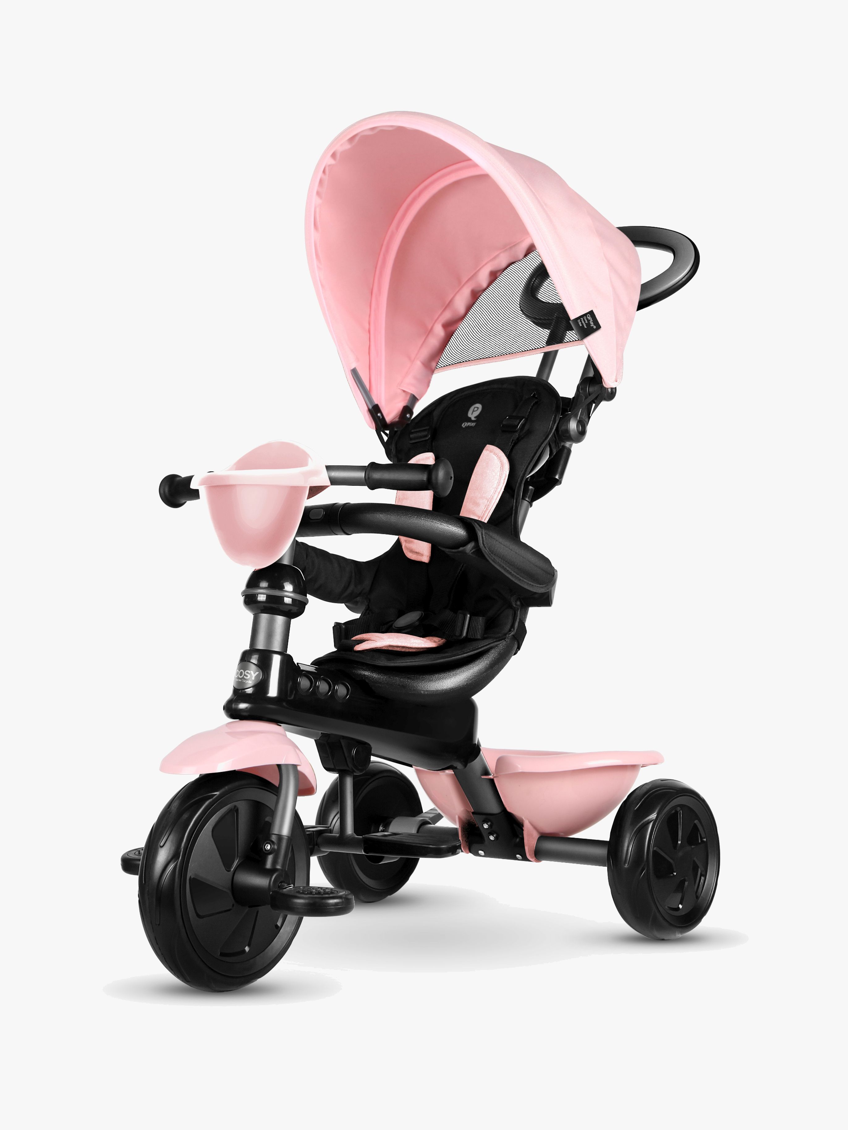 QPlay Cosy 4-i-1 Trehjuling, Rosa