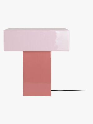 PresentTime Grato Recto Bordslampa, Rose Tan/Soft Pink