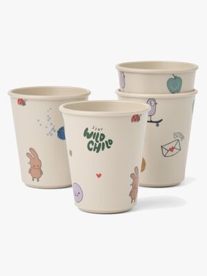 LIEWOOD Lana Becher 4er-Pack, Tamtam/Sandy